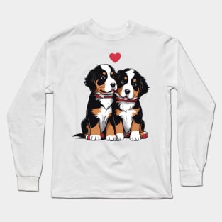 baby bernese mountain puppy Long Sleeve T-Shirt